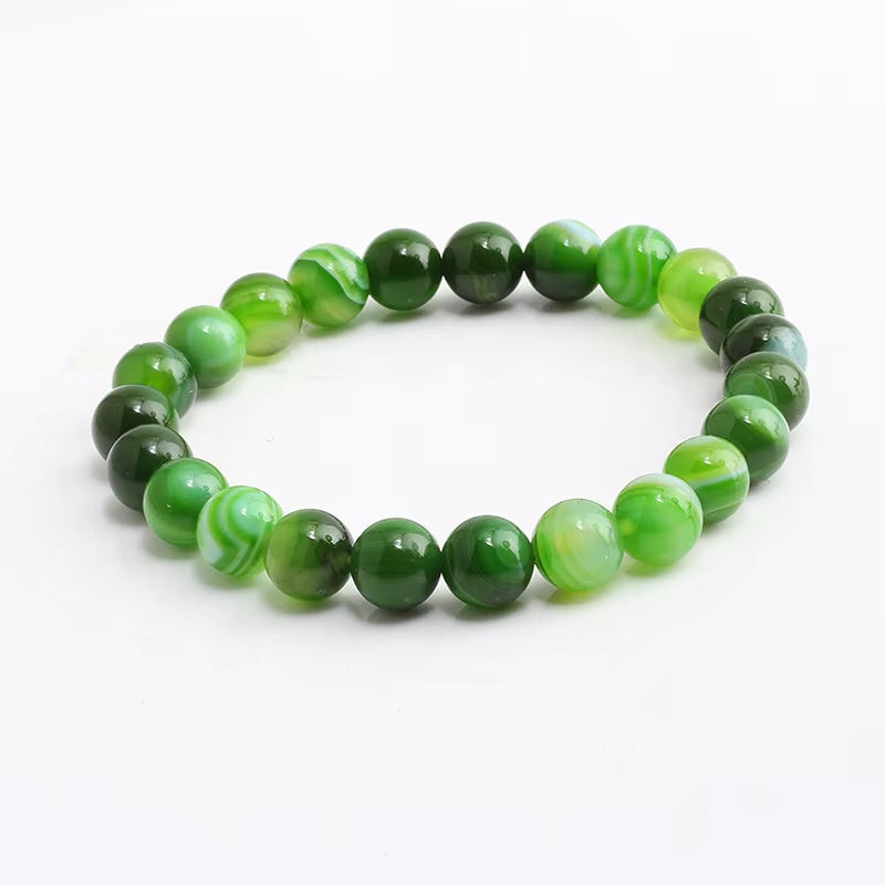 Hot 8Mm Beaded Bracelets Natural Tiger Eye Lava Stone Healing Distance Bracelet for Men Women Friend Gifts Charm Strand Jewelry
