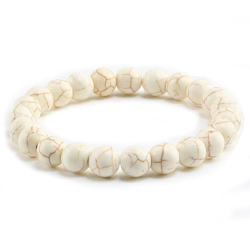 Hot 8Mm Beaded Bracelets Natural Tiger Eye Lava Stone Healing Distance Bracelet for Men Women Friend Gifts Charm Strand Jewelry