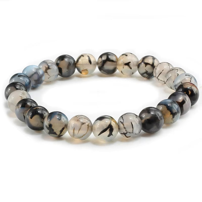 Hot 8Mm Beaded Bracelets Natural Tiger Eye Lava Stone Healing Distance Bracelet for Men Women Friend Gifts Charm Strand Jewelry