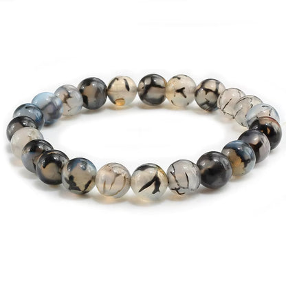 Hot 8Mm Beaded Bracelets Natural Tiger Eye Lava Stone Healing Distance Bracelet for Men Women Friend Gifts Charm Strand Jewelry