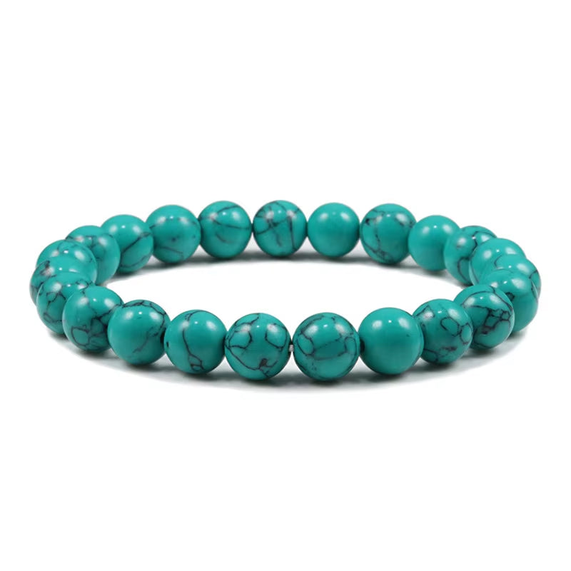 Hot 8Mm Beaded Bracelets Natural Tiger Eye Lava Stone Healing Distance Bracelet for Men Women Friend Gifts Charm Strand Jewelry