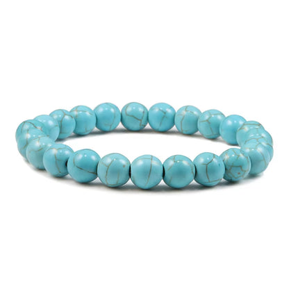 Hot 8Mm Beaded Bracelets Natural Tiger Eye Lava Stone Healing Distance Bracelet for Men Women Friend Gifts Charm Strand Jewelry