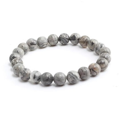 Hot 8Mm Beaded Bracelets Natural Tiger Eye Lava Stone Healing Distance Bracelet for Men Women Friend Gifts Charm Strand Jewelry