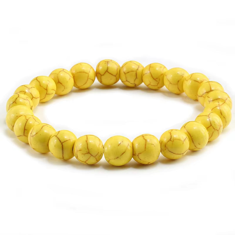 Hot 8Mm Beaded Bracelets Natural Tiger Eye Lava Stone Healing Distance Bracelet for Men Women Friend Gifts Charm Strand Jewelry
